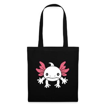 Axolotl - Stoffbeutel - Schwarz - Vorne
