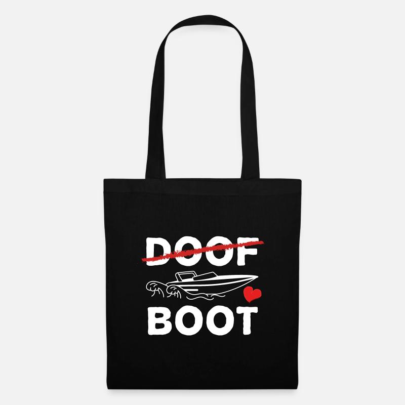 Bootsfahrer - Bootsbesitzer Fans - Stoffbeutel - Schwarz