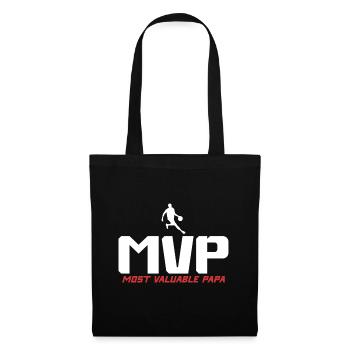 Most Valuable Papa Basketball Gift Idea - Tote Bag - black - Front