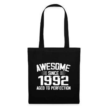 Vintage 1992 Cadeau 32e Anniversaire 1992 - Sac en tissu - noir - Devant