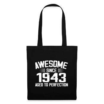 Vintage 1943 81st Birthday Gift 1943 - Tote Bag - black - Front