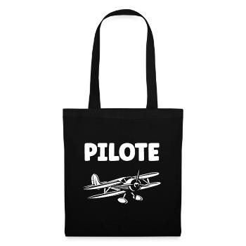 Avion Humour ulm - Sac en tissu - noir - Devant