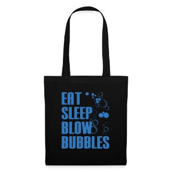 Food Sleep Bubbles Bubble Aquarium Lovers - Tote Bag - black - Front