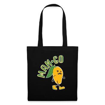 Drôle d’idée cadeau Mango Lovers - Cool Man Go - Sac en tissu - noir - Devant