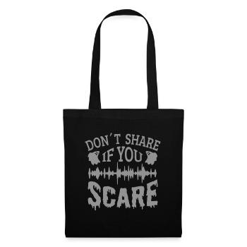 Chasseur de fantômes professionnel Drôle Ne Pas Partager Peur - Sac en tissu - noir - Devant
