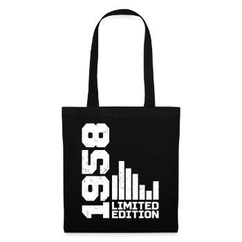 Vintage, 1958, Cadeau d’anniversaire, 1958, 1958 - Sac en tissu - noir - Devant