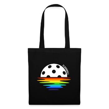 Floorball Unihockey FLOORBALLzeit Floorballspiel - Stoffbeutel - Schwarz - Vorne