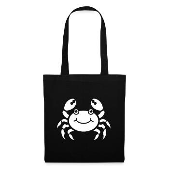 Crabe - Sac en tissu - noir - Devant