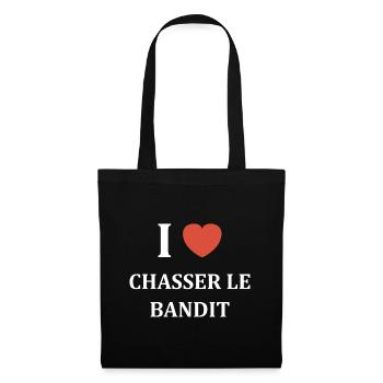 chasseur de bandit - Sac en tissu - noir - Devant