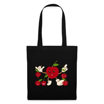Fruit Cherries Summer Fruit Gift Cherry - Tote Bag - black - Front