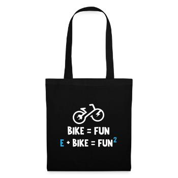 E Bike Is Fun - Tote Bag - black - Front
