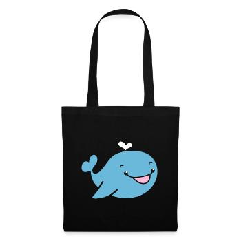 whale - Tote Bag - black - Front