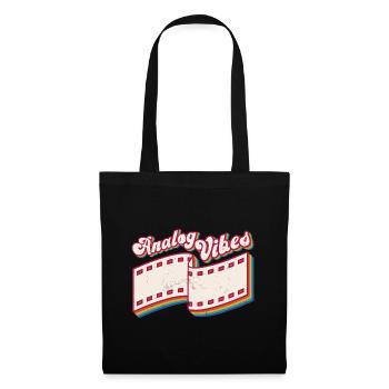 Retro Photographer Vintage Analog Vibes - Stoffbeutel - Schwarz - Vorne