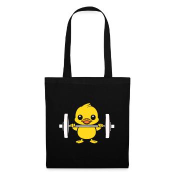 musculation - Sac en tissu - noir - Devant