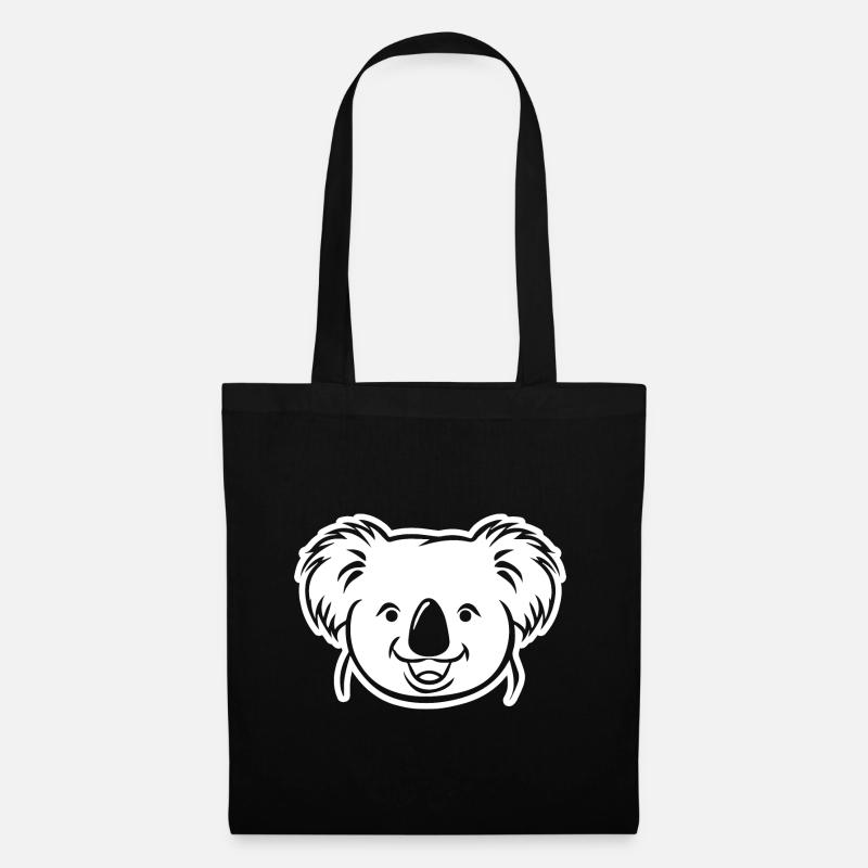 Koala - Stoffbeutel - Schwarz
