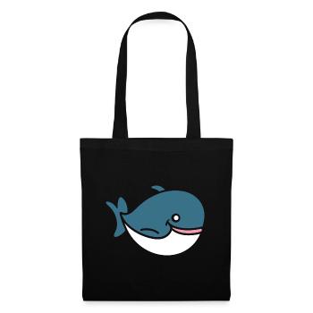 Baby Whale - Tote Bag - black - Front