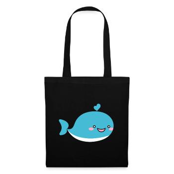 Baby Whale - Tote Bag - black - Front