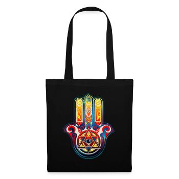 Hamsa Hand Of Fatima, Symbol, Eye, Pyramide - Tote Bag - black - Front