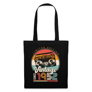 anniversary 70 years retro since 1952 gift 70 years - Tote Bag - black - Front