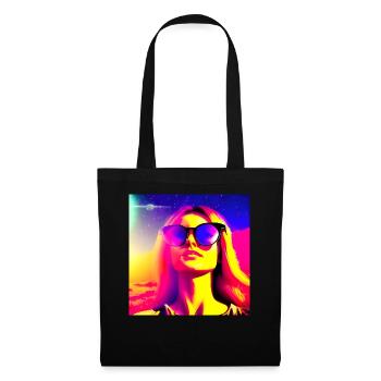 Space adventure lady - Tote Bag - black - Front