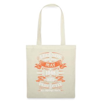 Mai 1948 Vintage Geburtstagsgeschenk - Stoffbeutel - Natur - Vorne