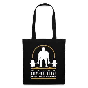 Powerlifting Deadlift - Rise to The Challenge - Tote Bag - black - Front