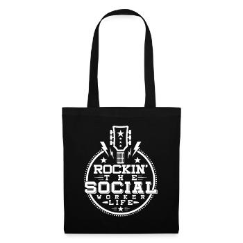 Rockin The Social Worker Life - Tote Bag - black - Front