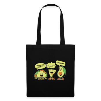 Funny Saying Taco Nacho Avocado Humor Funny - Tote Bag - black - Front