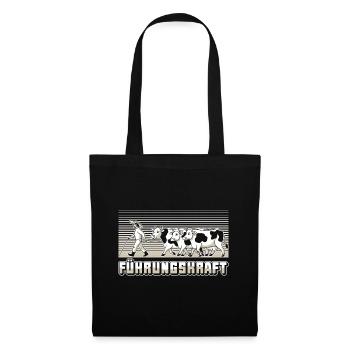 Führungskraft Kühe Landwirt Bauer Geschenkidee - Stoffbeutel - Schwarz - Vorne