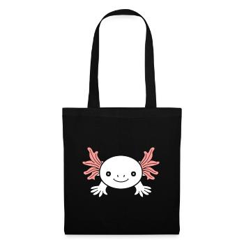 Axolotl - Stoffbeutel - Schwarz - Vorne