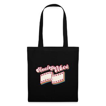 Retro Photographer Vintage Analog Vibes - Stoffbeutel - Schwarz - Vorne