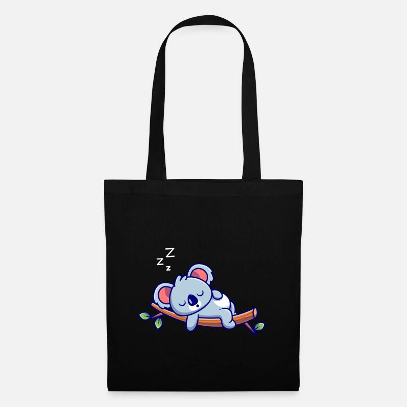 Koala Dormir - Sac en tissu - noir