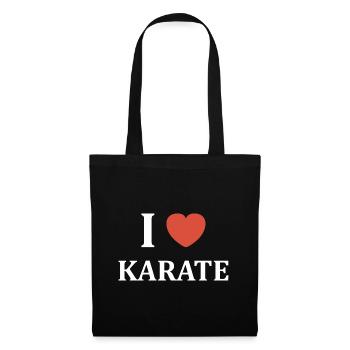 Karate - Stoffbeutel - Schwarz - Vorne