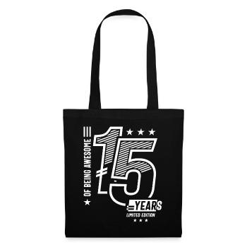 Of Being Awesome 15 Years - 15th Birthday - Tote Bag - black - Front