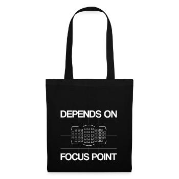 DÉPEND DU POINT DE MISE AU POINT - Sac en tissu - noir - Devant