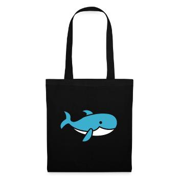 whale - Tote Bag - black - Front