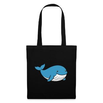 Baby Whale - Tote Bag - black - Front