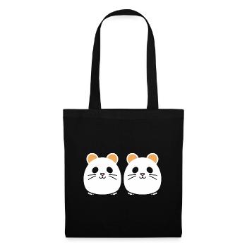 Cute Humor Little Hamster - Tote Bag - black - Front