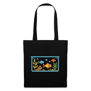 aquarium - Sac en tissu - noir - Devant