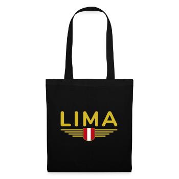 Lima Design – Découvrez la capitale du Pérou - Sac en tissu - noir - Devant