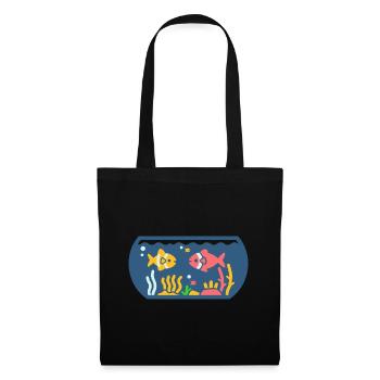 aquarium - Sac en tissu - noir - Devant