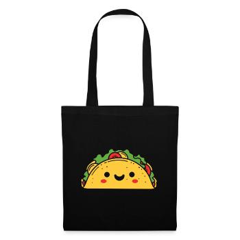 tacos - Sac en tissu - noir - Devant