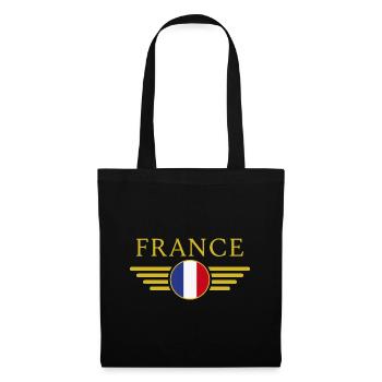 J’aime la France Elegance Style Design T-Shirt - Sac en tissu - noir - Devant