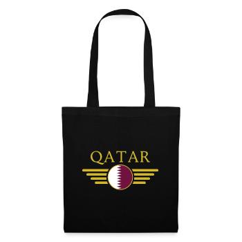 I Love Qatar, Elegance Style Design T-Shirt - Tote Bag - black - Front
