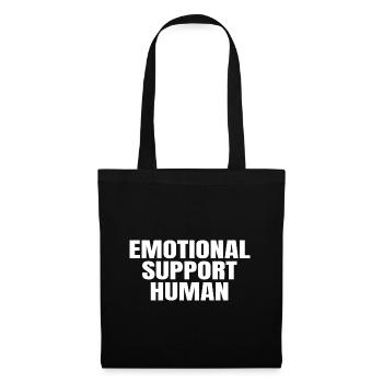 Emotional Support Human - Stoffbeutel - Schwarz - Vorne
