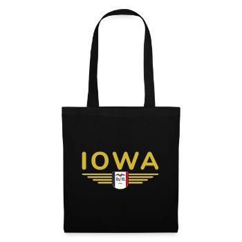 Iowa Fan T-Shirt – Your State! - Tote Bag - black - Front