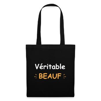 Véritable beauf - Sac en tissu - noir - Devant