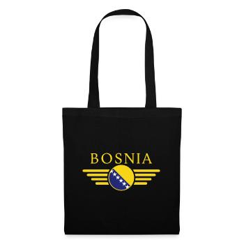 J’aime la Bosnie, T-shirt design de style élégance - Sac en tissu - noir - Devant
