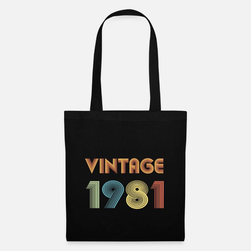 Millésime 1981 - Sac en tissu - noir