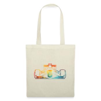 Voiture de course - Sac en tissu - nature - Devant